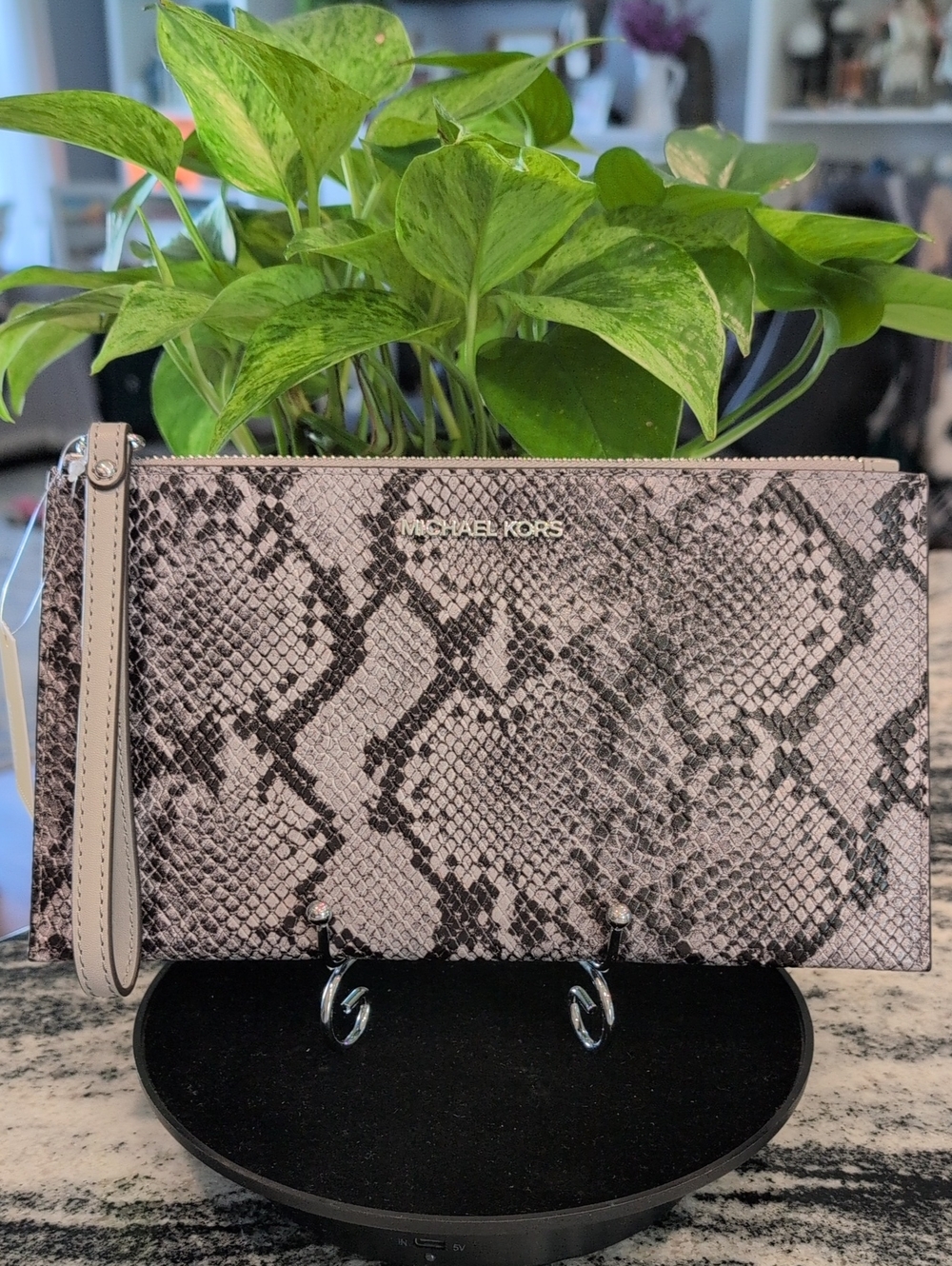 Michael Kors Snake Print Wristlet